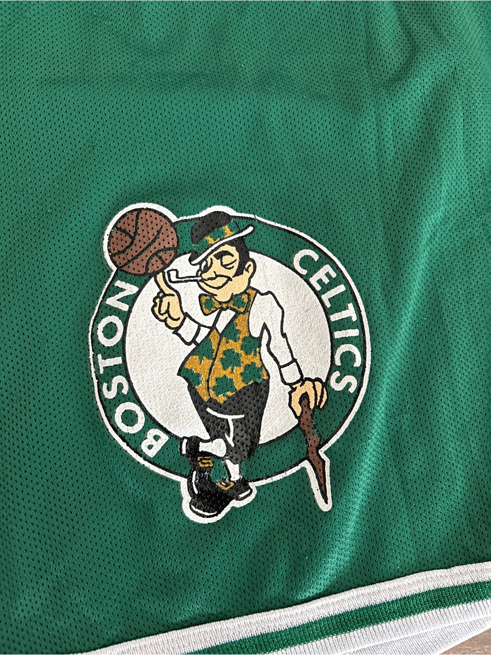 Vintage Boston Celtics 90s Champion Basketball Shorts XL - Picture 2 of 6